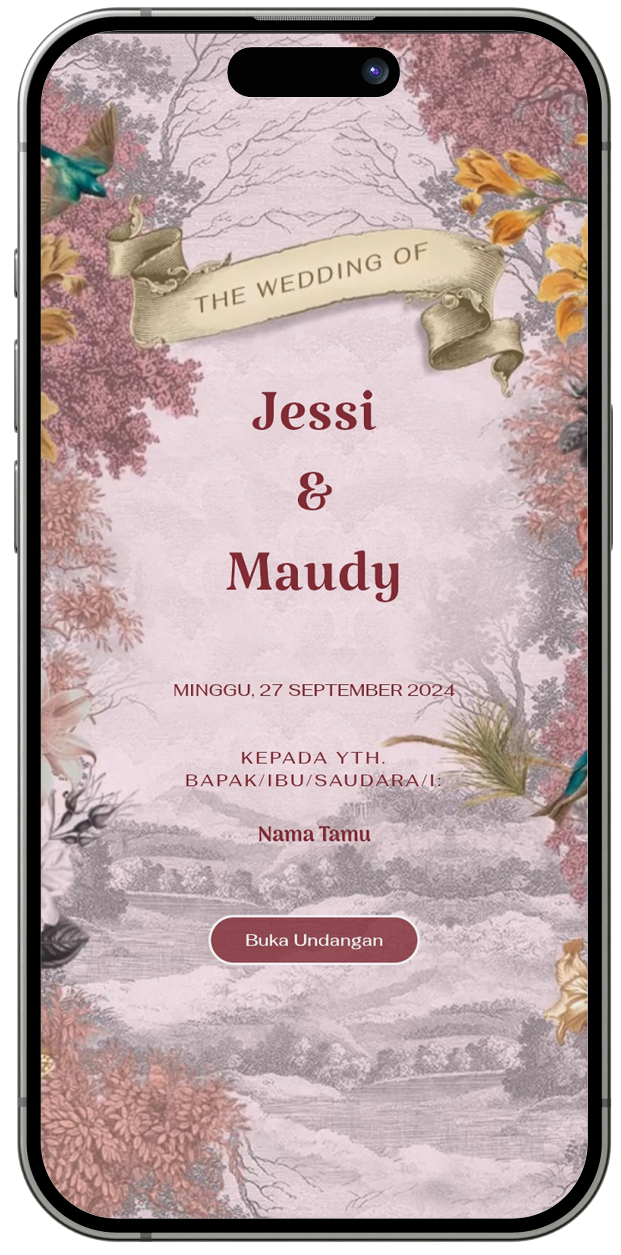 Contoh Undangan Digital di Smartphone